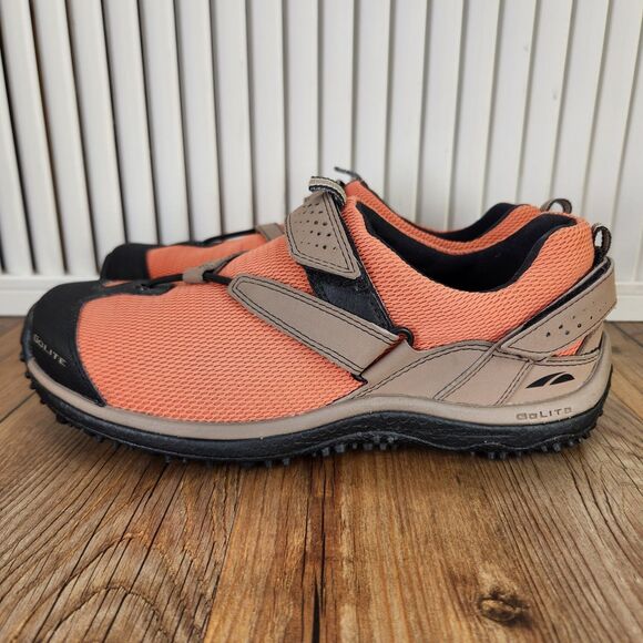 GoLite Tara Lite Womens Size 7 Orange Black Brown Trail Running Hiking Shoes Low - Picture 3 of 10